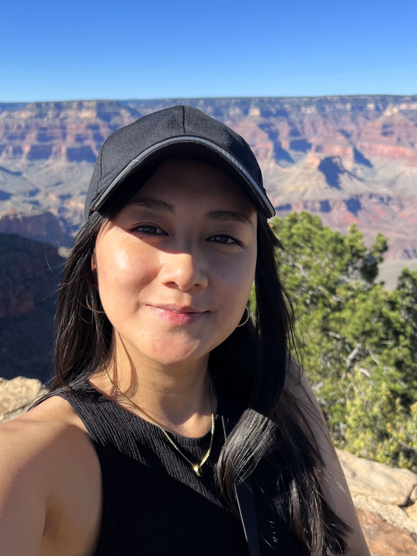 Tuyet Grand Canyon Tuyet Selfie am Grand Canyon